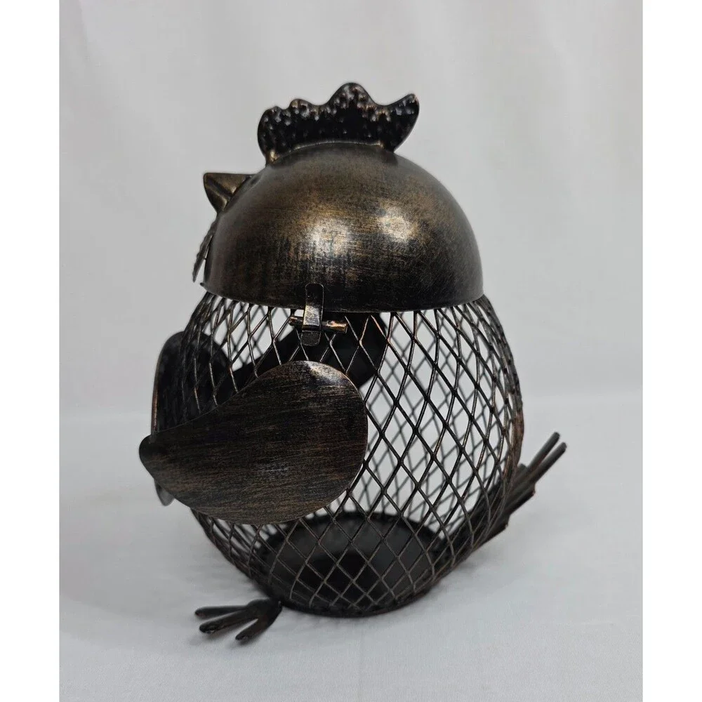 True Gobble Hen Cork Holder Metal Chicken Wine Cork Holder Rustic Farmhouse